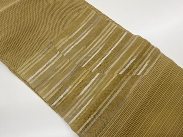 JAPANESE KIMONO / NAGOYA OBI FOR SUMMER / TSUZURE / WOVEN STRIPE 